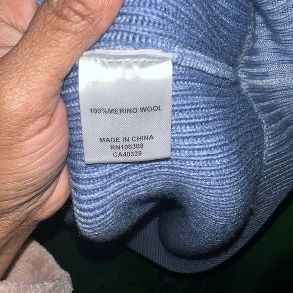NWT Peter Millar Blue 100% Merino Wool Thick Pullover Sweater size XXL - Picture 10 of 10